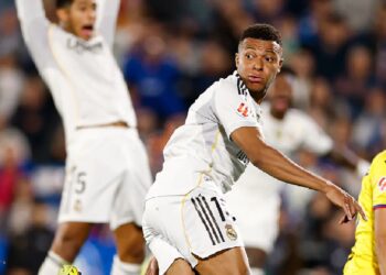 Kylian Mbappé en el partido frente a Getafe. (FOTO: Real Madrid C.F.)