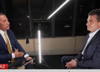 El presidente electo Rodrigo Paz Pereira en entrevista con CNN. Foto: Captura CNN.