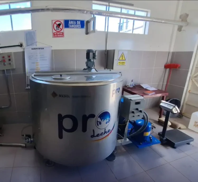 Producción de leche en el país. Foto: Pro Bolivia.