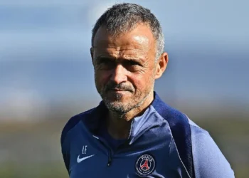 Luis Enrique en el último entrenamiento del PSG. (FOTO: PSG - Paris Saint-Germain)
