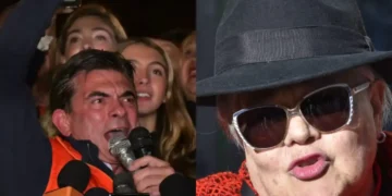 Rodrigo Paz y Silvia Salame.
