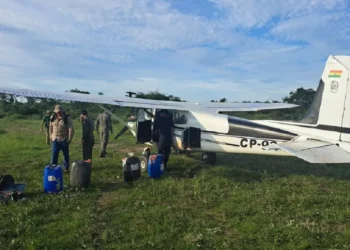 La avioneta aterrizó en un camino rural/Min. Defensa de Paraguay