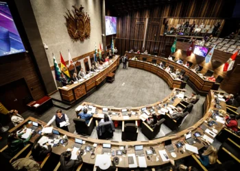 Sesión de la Cámara de Senadores.