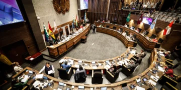 Sesión de la Cámara de Senadores.