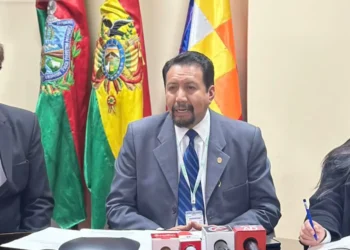 El jefe nacional de Control y Fiscalización de la Magistratura, Marco Antonio Ibáñez.