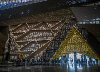 El ingreso del nuevo museo es imponente/AFP
