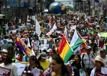 La protestas exige que se defina un acuerdo/AFP