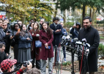 El alcalde electo de Nueva York, Zohran Mamdani habló con los periodistas/AFP