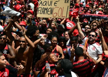 Aficionados de Flamengo en Rio de Janeiro. (FOTO: AFP)