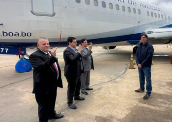 Zamora posesiona a las nuevas autoridades de BoA, Naabol y DGAC. Foto: Ministerio de Obras Públicas.