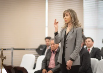 Mónica Galarza es posesionada como directora de Comunicación Estratégica del Estado. (Min. de la Presidencia)