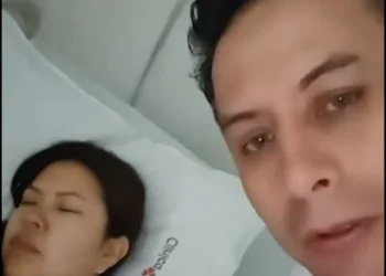 El vicepresidente Edmand Lara junto a su esposa, la diputada Diana Romero.