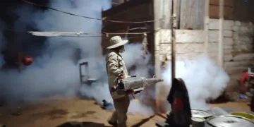 Las fumigaciones son parte de las acciones contra los vectores transmisores. Foto: Ministerio de Salud.