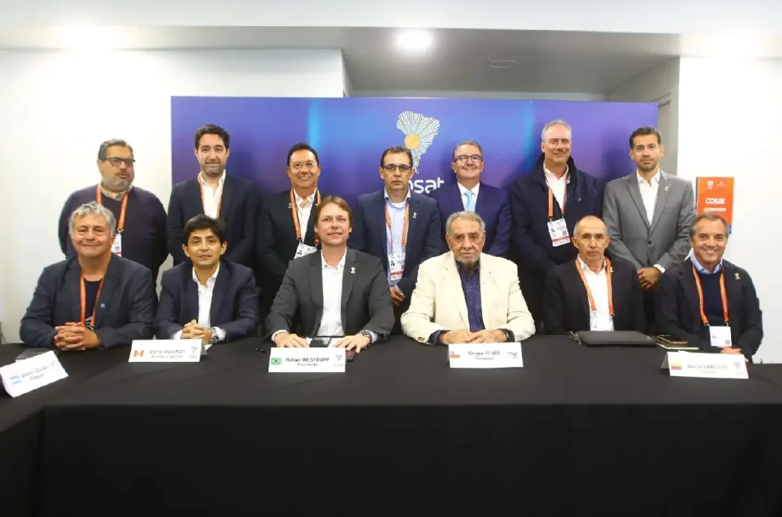Fotos de la reunión de presidentes de la Cosat con la presencia del presidente de la FBT Luis Benítez. (FOTO: Cosat)