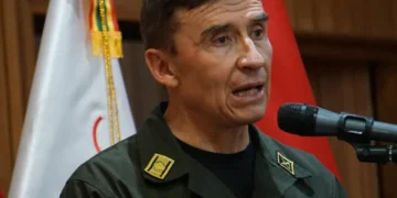 El comandnte de la Policía Boliviana, Mirko Sokol.
Foto: APG