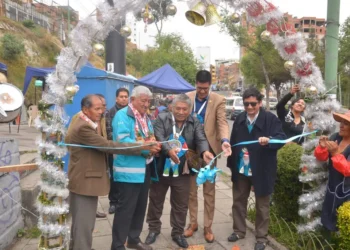 El alcalde Iván Arias participó de la inauguración. Foto: AMUN.