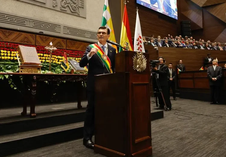 El presidente Rodrigo Paz llamó al Acuerdo Nacional del Bicentenario.
Foto: Rodrigo Paz Pereira.