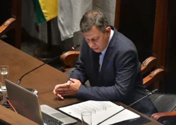 Diego Ávila (PDC), presidente del Senado para el periodo 2025-2026.
Foto: APG