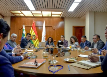 La reunión entre el Ministerio de Salud y los representantes de los Sedes. Foto: Ministerio de Salud.