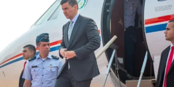 El presidente de Paraguay Santiago Peña.