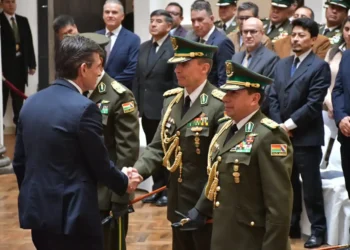 Mirko Antonio Sokol Saravia, nuevo comandante general de la Policía Boliviana.
Foto: APG