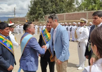 El vicepresidente Edmand Lara en Arani, Cochabamba.
Foto: Gobernación de Cochabamba.