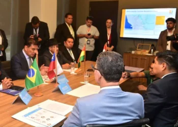 Autoridades de cuatro países hablaron sobre el corredor biocéanico. Foto: Gobernación de Beni.