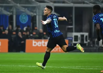 Lautaro Martínez festejando un gol. (FOTO: Inter)