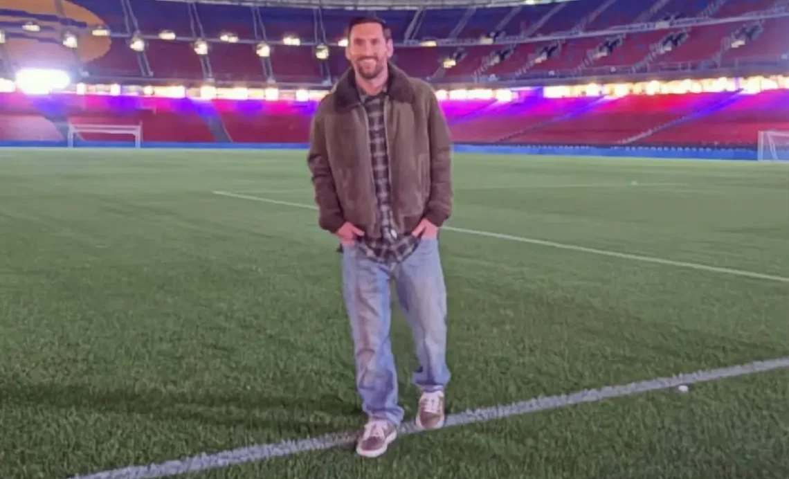 Messi visitó el Spotify Camp Nou, que está cerca de ser reinaugurado. (Foto: @LeoMessi)