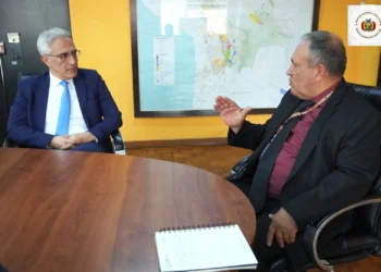 Reunión entre el embajador de Turquía y el ministro de Minería. Foto: Ministerio de Minería.