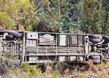 El bus tuvo problemas con los frenos/RRSS