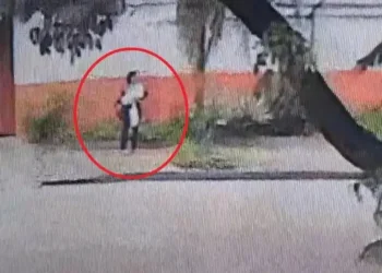 La mujer fue filmada por cámaras de seguridad/Captura de pantalla