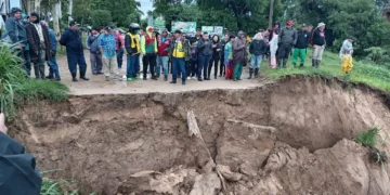 Acceso al puente de Colpa Bélgica. Foto: RRSS Detrás de la Verdad sin Censura