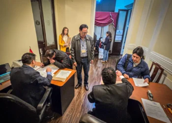 Proceso de inscripción para vocales del TSE. (Foto: Vicepresidencia)