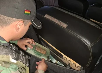 La droga estaba oculta en los asientos del bus/FELCN