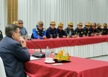 Mineros cooperativistas se reunieron con el Presidente. Foto: Rodrigo Paz Pereira.