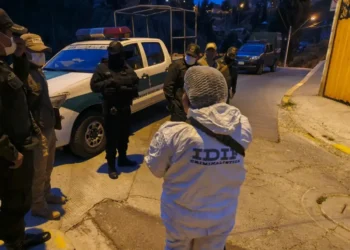 La Policía realizó el levantamiento del cuerpo/ Policía Boliviana