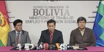 Conferencia de prensa del ministro de Trabajo, Edgar Morales. FOTO: Captura Ministerio de Trabajo