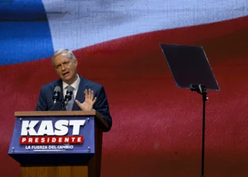 Kast da su primer discurso frente a sus seguidores/AFP