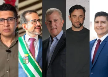 Vladimir Peña, Luis Fernando Camacho, Branko Marinkovic, Juan Pablo Velasco y Juan Carlos Medrano. Composición: La Razón