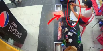 Denuncian robo en restaurante ‘Pampeño’. Foto: captura RRSS