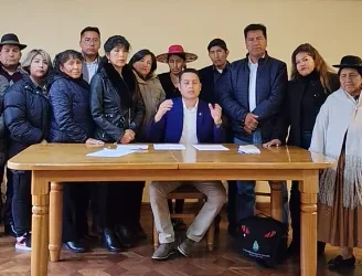 El vicepresidente Edmand Lara se pronuncia sobre la elección de vocales del TSE.
