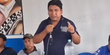 El dirigente evista VIcente Choque.
Cpatura RRSS.