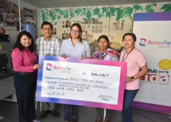 La campaña logró una cifra histórica para apoyar a niñas y niños con cáncer. Foto: Banco Fie.