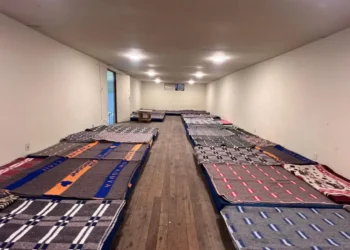 El albergue de la Alcaldía de La Paz está listo para recibir a los migrantes. FOTO: GAMLP