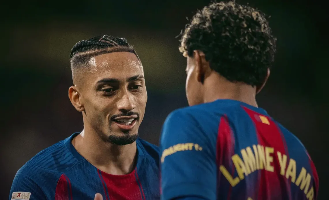 Raphinha y Yamal. (FOTO: FC Barcelona)