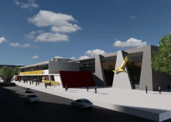 Imagen del proyecto de la Terminal Interprovincial del Sur de El Alto. FOTO: GADLP