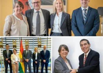 Delegación de Fonplata con algunos ministros de Estado. Foto: Fonplata.