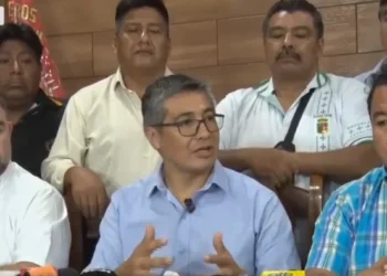 Gremiales aprueban el decreto, pero tienen observaciones. Foto: Captura Bolivia Tv.