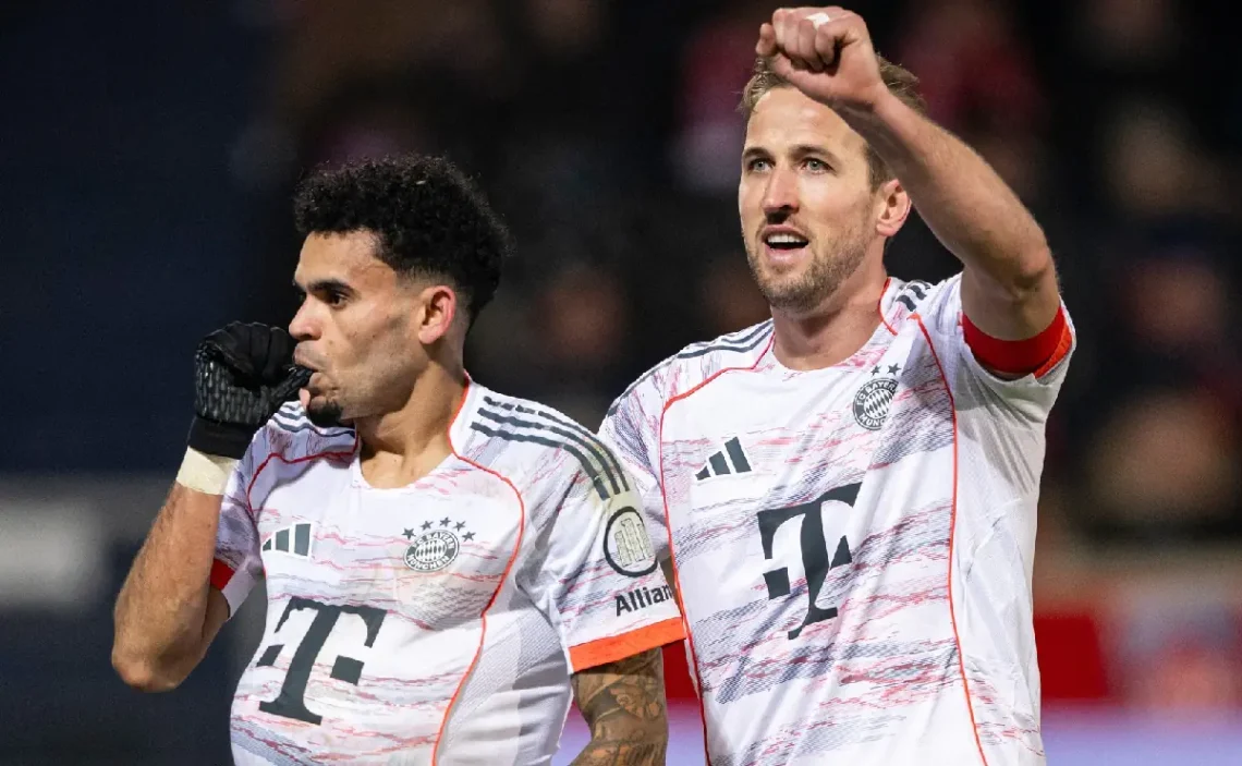 Luis Díaz y Harry Kane. (FOTO: Bayern de Múnich)